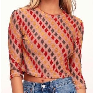 Free People Magic Carpet Cropped T-Shirt